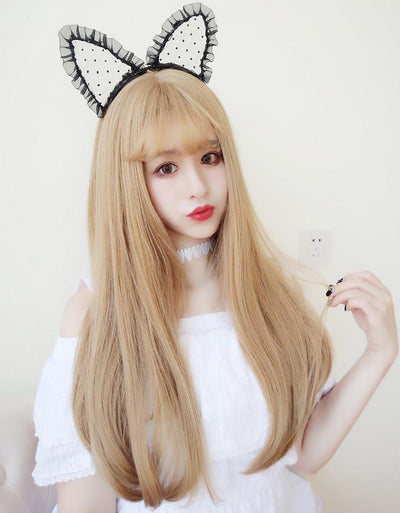 Harajuku Long Straight Blond Wig SD00642