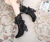 Japanese Lolita Bow and Lace Small round Ribbon Boots Shoes SD01946