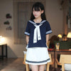 Japanese sweet navy/white sailor 2 piece school uniform t-shirt/skirt SD00853