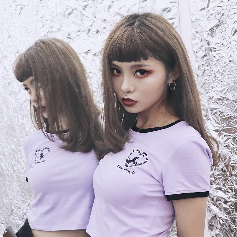 Unicorn At Night Crop Top SD01330
