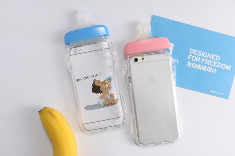 Baby Bottle Pastel Silicone Phone Case SD00537