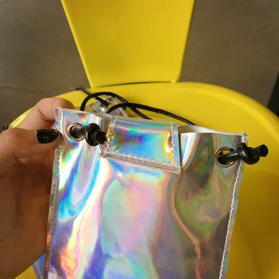 Japanese harajuku Holographic handy bag SD00795