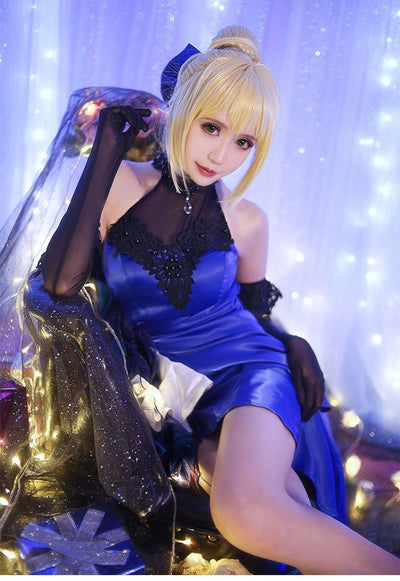 Fate/Grand Order anime Saber elegant cosplay dress SD00835