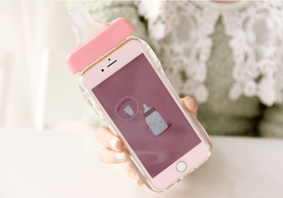 Baby Bottle Pastel Silicone Phone Case SD00537