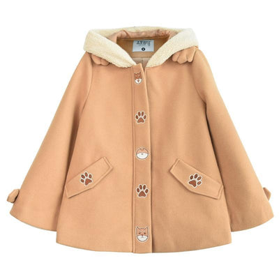 Brown Shiba Inu Hoodie Coat SD01199