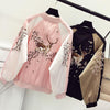 Deer Flower Tree Embroidered Silk Jacket SD01644