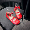 Lolita Bow Flat Leather Shoes SD00120