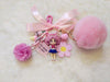 Cute Pink Fluffy Ball Chibiusa Flower Sailor Moon Key Chain SD01664