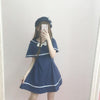 Japanese navy sailor small cape dress SD00702