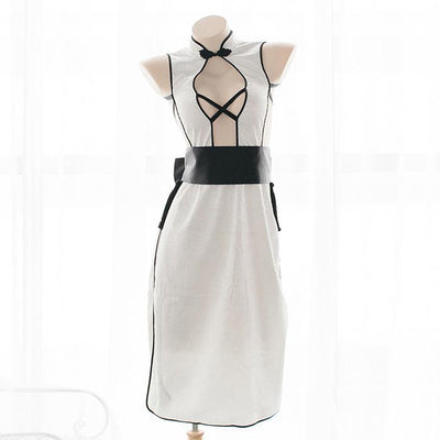 Cheongsam Sexy Pentagram Bow Dress SD01471