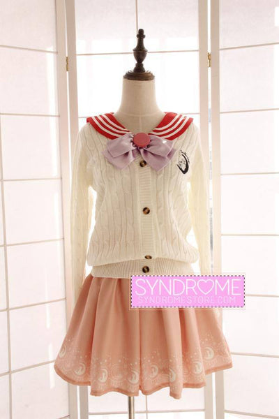 Sailor Moon Woolen Long-Sleeved Cardigan Sweater SD00254