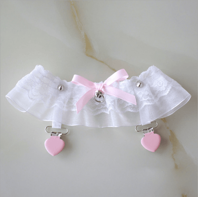 Sexy Lace Bow Garter Clip Leg Collar SD01917