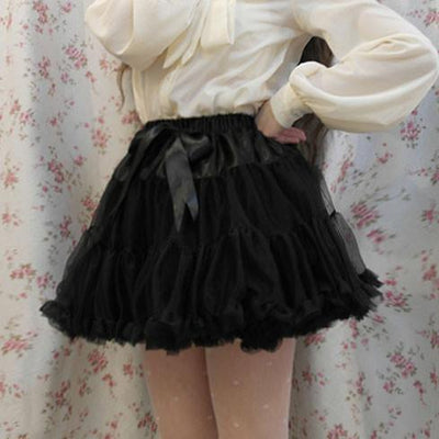 Fluffy Plush Tutu Lolita Inpired Skirt SD00777