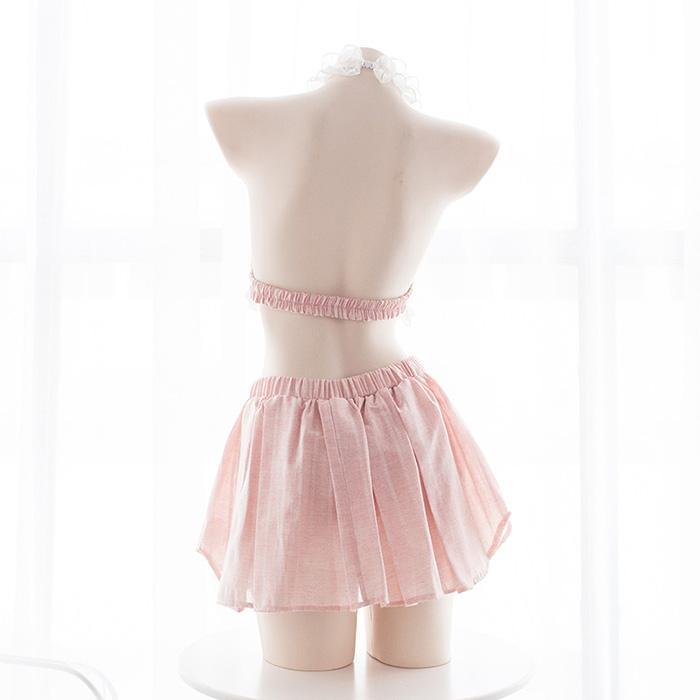 Pink Strawberry Top Skirt Set SD00161