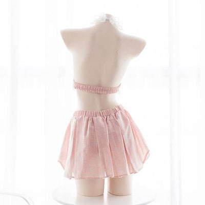 Pink Strawberry Top Skirt Set SD00161