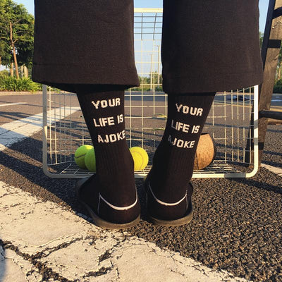 Japanese harajuku "your life is a joke High Socks SD00801