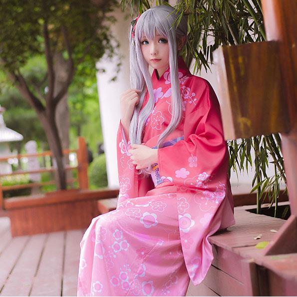 Eromanga-sensei anime  Sagiri Izumi cosplay kimono dress SD00831