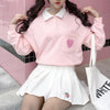 Heart Pocket Loose Polo Shirt SD00406