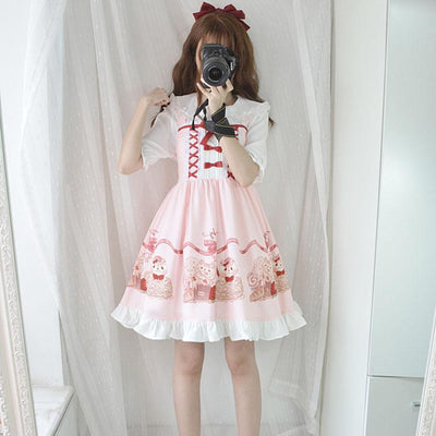 Kawaii Cat Cup Cake Ice Cream Dress SD01880