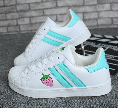 Pink Strawberry Sneakers Shoes SD00616