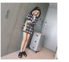 Korean Fashion Plaid Hoodie Jacket SD00944