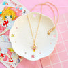 Cardcaptor Sakura Card/Star/Winged Staff/Sakura Blossom Necklace SD01499