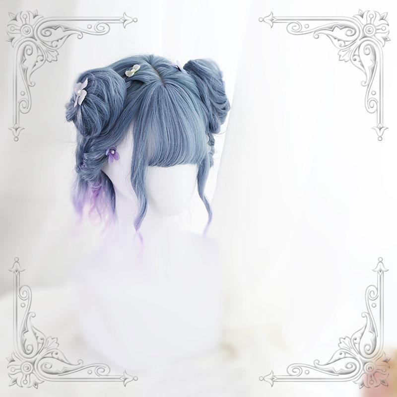 Japanese Harajuku Gradient Blue Violet Wig SD02286