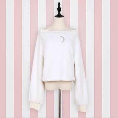 Japanese Warm Moon Shoulder-less loose Sweater SD01272