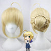 Fate Zero Saber Anime Cosplay Blonde Short Wig SD01369