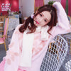 Korean Cute Pink Soft Flower Sweater SD01552