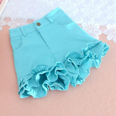 Pastel Sweet lotus leaf edge shorts SD01037