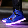 LED Light Emitting Various Colors Gold Strap Sneaker Shoes SD01813