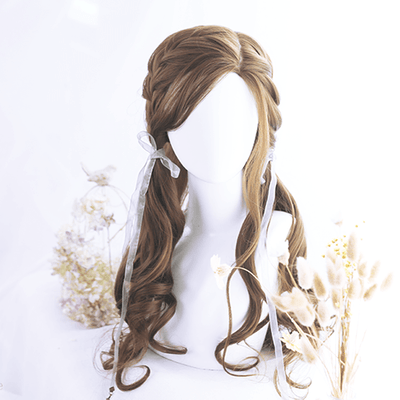 Honey Pudding Brown Long Wave Wig SD00219