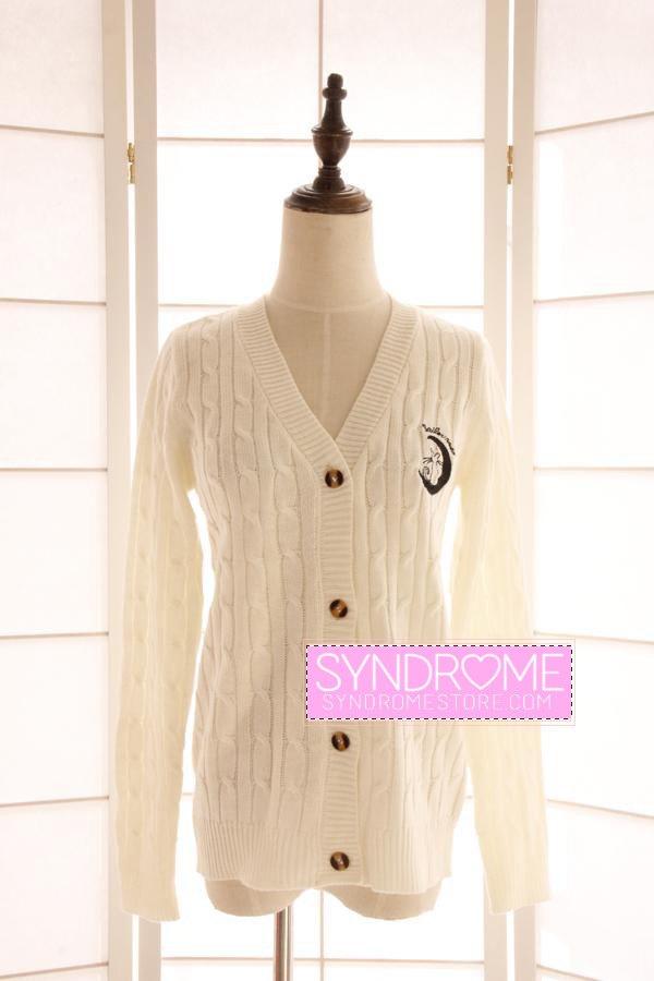 Sailor Moon Woolen Long-Sleeved Cardigan Sweater SD00254
