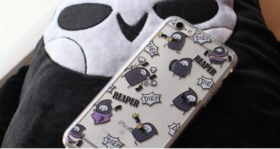 Overwatch Funny Reaper Prints Transparent iPhone Phone Case SD02101