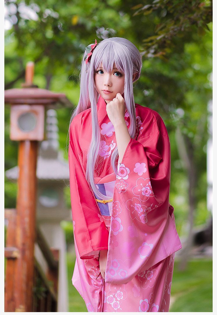 Eromanga-sensei anime  Sagiri Izumi cosplay kimono dress SD00831