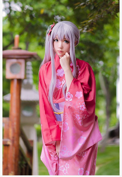 Eromanga-sensei anime  Sagiri Izumi cosplay kimono dress SD00831