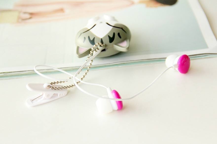 Cute Cartoon Kitty Cat Earphones SD01768