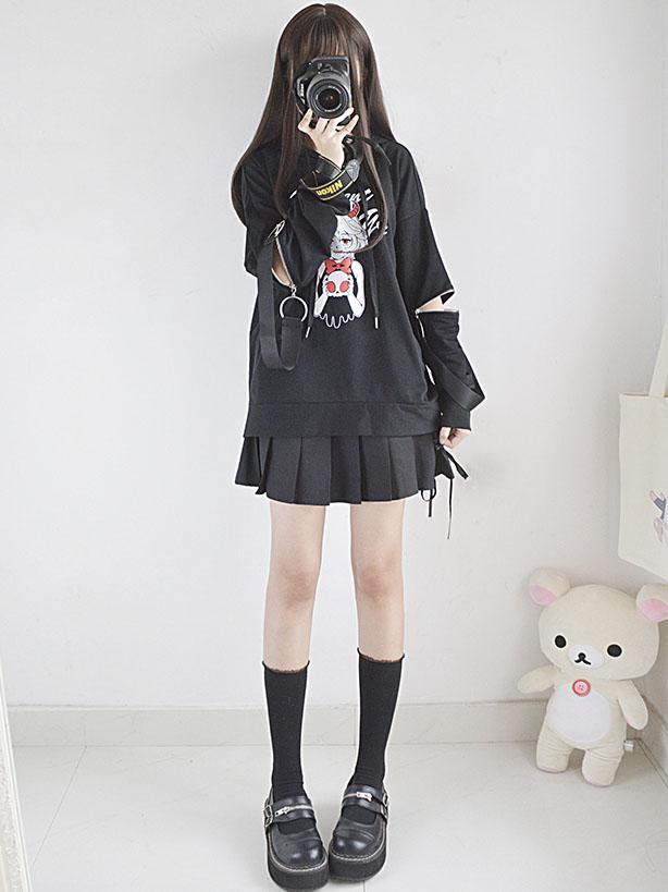Present For You Zipper Sleeve Hoodie Sweater SD00272