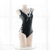 Black Summer Sailor One Piece Swimsuit SD01322