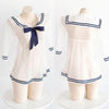 Japanese Harajuku Sexy Transparent Sheer Sailor Dress Uniform Lingerie SD01096