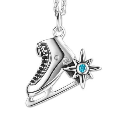 Yuri on Ice Anime Ice Skates Silver Pendant Necklace SD01180