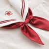 Japanese red sailor flower embroidered school uniform t-shirt/skirt SD00840