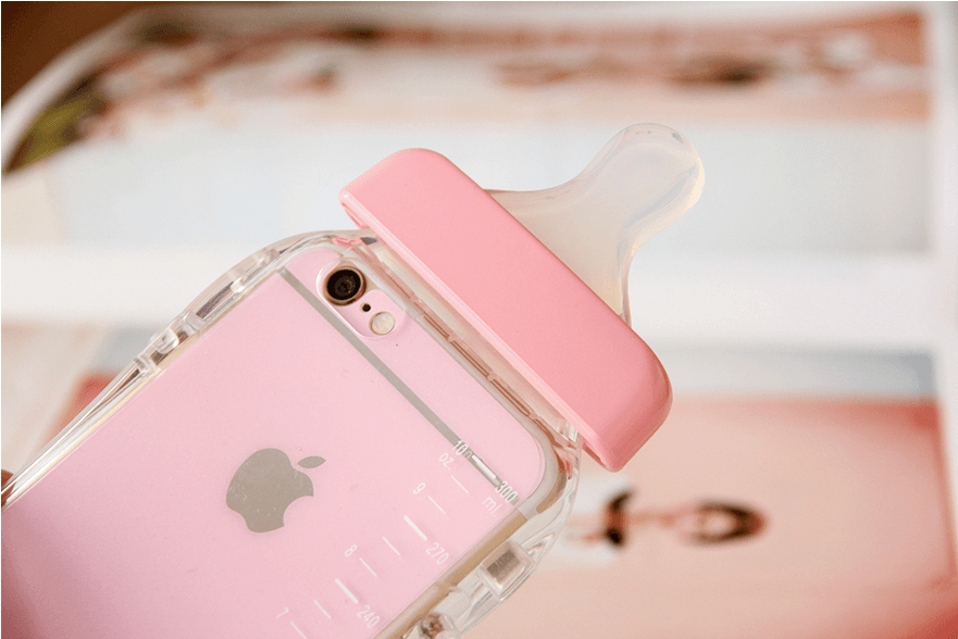 Baby Bottle Pastel Silicone Phone Case SD00537