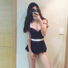 Korean Summer Sexy Black Skirt 1 Piece Swimsuit (swim suit) SD02422