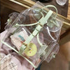 Kawaii pink/green transparent backpack SD00596