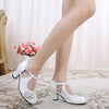 Japanese Lolita Double Rose Sweet Classic Elegant High-heeled Sandal Shoes SD01950