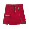 Red Zipper Chain Skirt SD01441