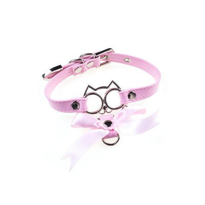 Harajuku Japanese Cat Face Bowknot Collar Choker SD02094