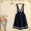 Japanese Fashion Striped Sea Anchor Strap Dress Skirts SD00986